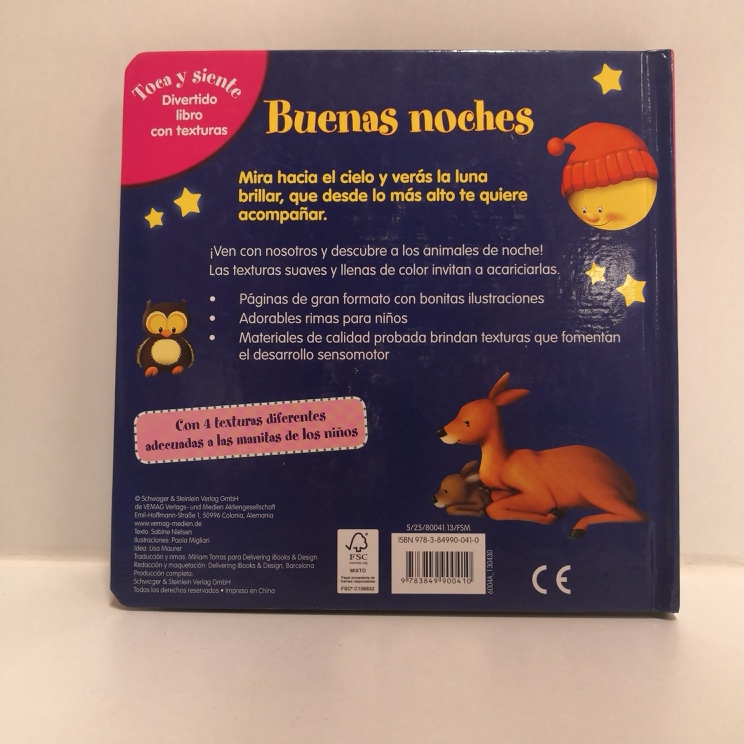 Libro Buenas Noches Toca Y Siente Compra En Huesca