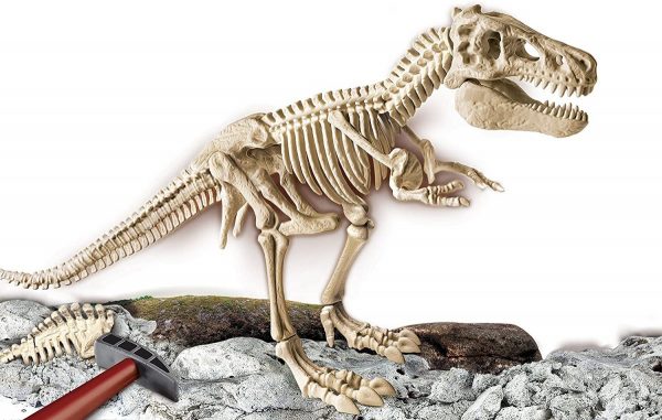 Arqueojugando, T- Rex Gigante, descubre los fosiles y monta el temido dinosaurio, además brilla en la oscuridad
