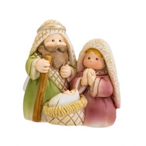 Original Imán navideño, María, José y el niño Jesús