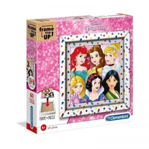 Puzzle princesas Disney con marco 60 piezas