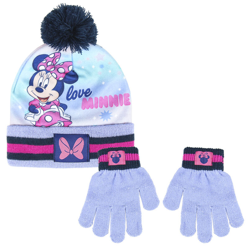 Conjunto para el invierno gorro y guantes de Minnie Mouse