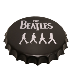 Chapas metálicas en forma de tapa de botella de estilo vintage, ideales para decorar, bares, restaurantes, tu hogar... The Beatles