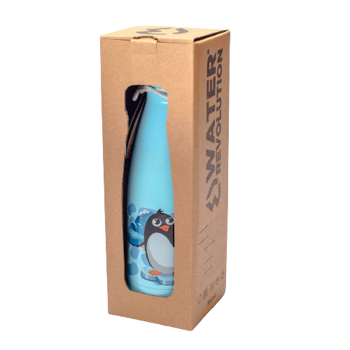 Botella termo infantil, Water Revolution 350 ml, Pingüino