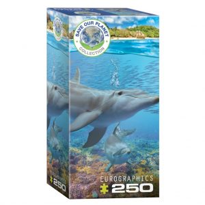 Puzzle Eurographics 250 piezas, Dolphins, Delfines
