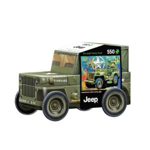Puzzle 550 piezas lata con forma Eurographics, Jeep Militar, Military Jeep