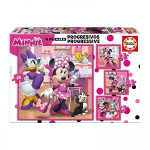 Puzzle pogresivo Minnie Mouse y sus amigos