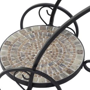 Macetero forja cerámica mosaico en forma de bicicleta para decorar tu terraza o jardín