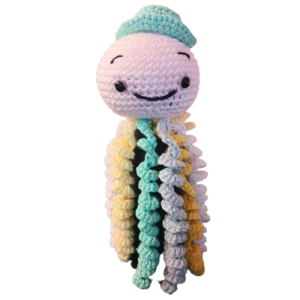 Amigurumi animales, Pulpo artesanal hecho a mano técnica de crochet, pulpo peluche ideal para regalar a recién nacidos