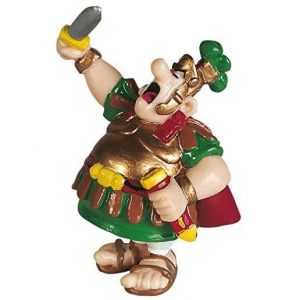 Figura para tarta de cumpleaños o mona de pascua para niños, regala felicidad con esta increible figurita que representa a los personajes Disney y de televisión más famosos para los más pequeños de la casa, Figura Centurión romano de Asterix y Obelix, Referencia 60514
