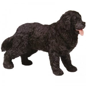 Papo 54018, Figuras perros para el Belén, Figuras razas de perro, Figura perro terranova negro, Animales para el pesebre alta calidad y a escala, crea escenas y dioramas únicos